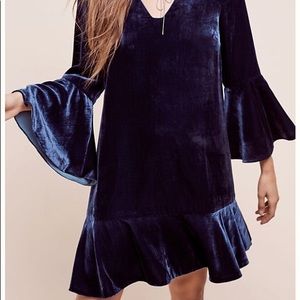 Anthropologie Velvet Dress